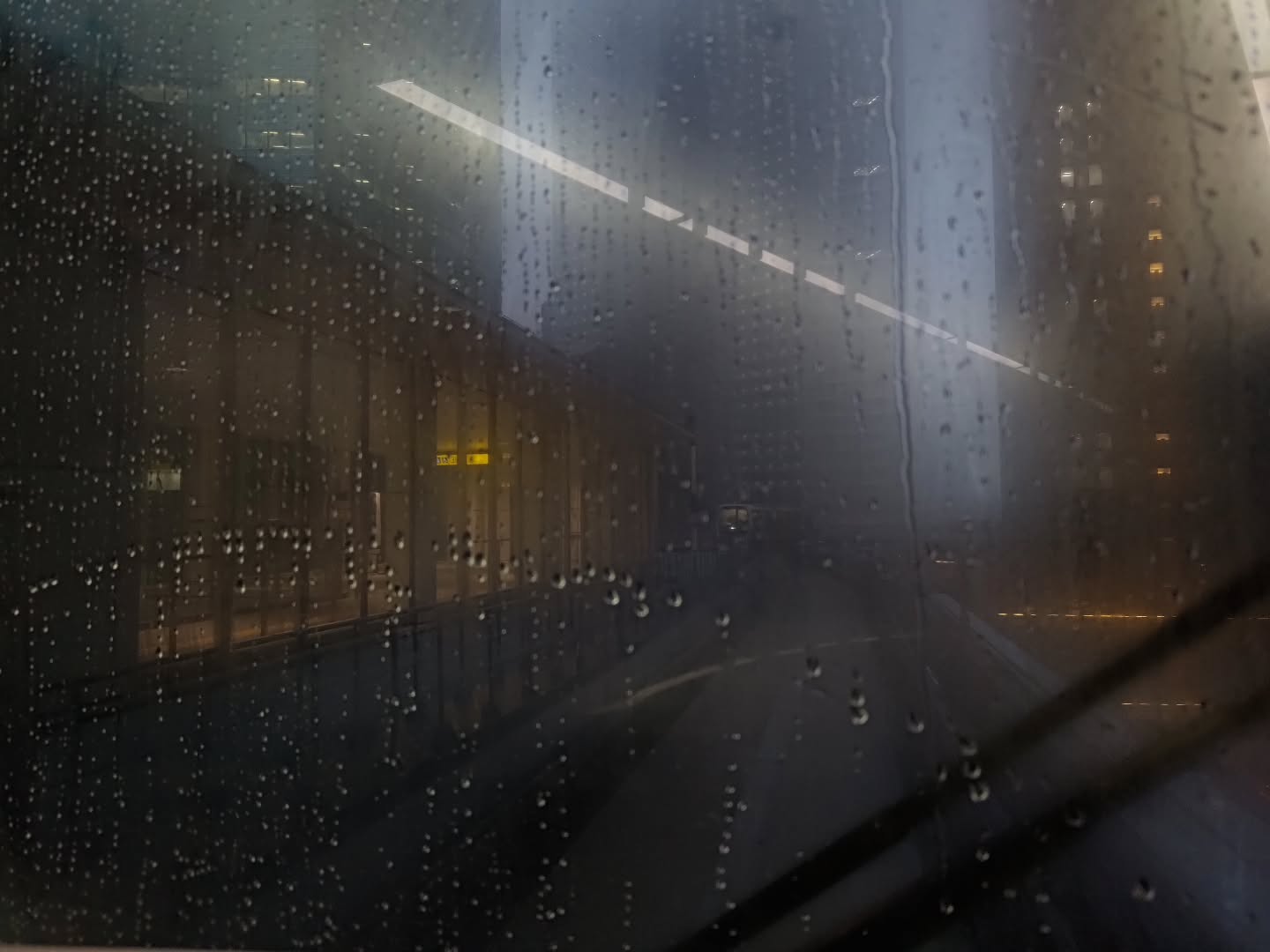 Rain and fog.
